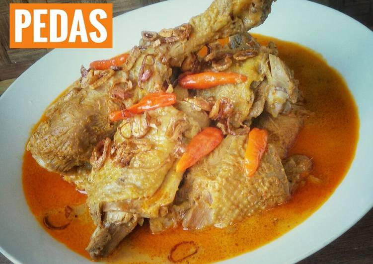 resep masakan Kare Ayam Kampung Pedas