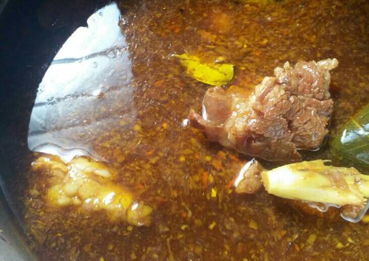 resep lengkap untuk Rawon malang