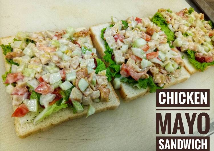 gambar untuk cara membuat Chicken Mayo Sandwich - Roti Sandwich dengan Ayam Mayonaise
