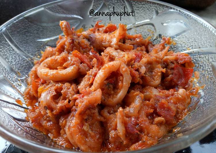 cara membuat Cumi sambalado