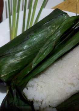 Nasi uduk rice cooker (nasi uduk bakar)