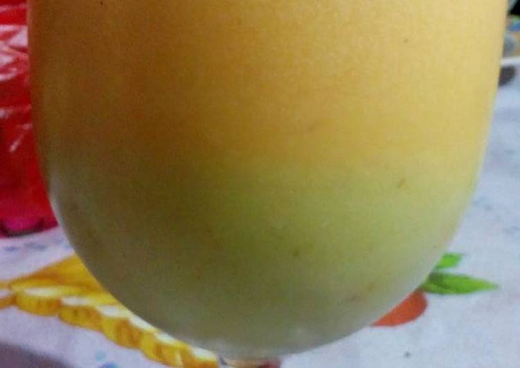 resep Avocado Juice with Mango Ice