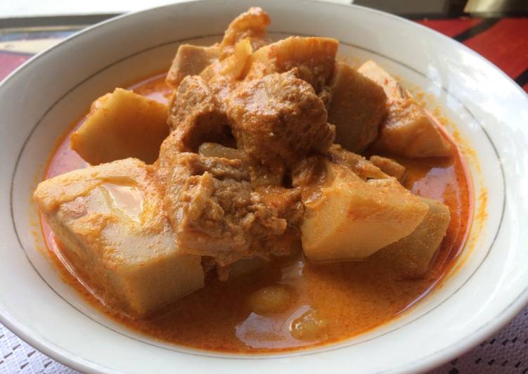 iResep Gulai Nangkai Campur Daging oleh Marlina Rosa Cookpad