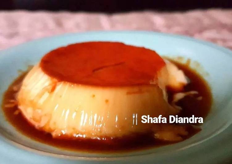 gambar untuk cara membuat Caramel Custard Pudding