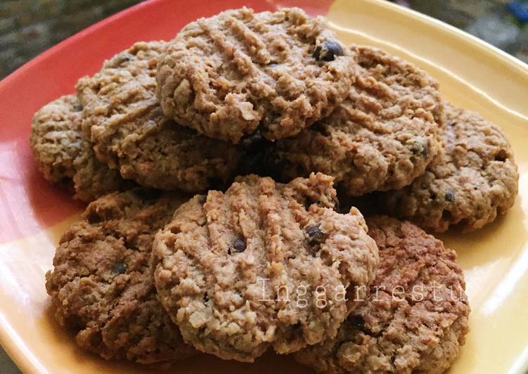 resep lengkap untuk Oatmeal cookies