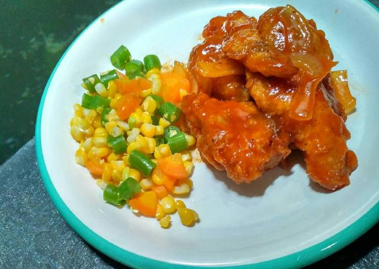 bahan dan cara membuat Spicy chicken wings barbeque