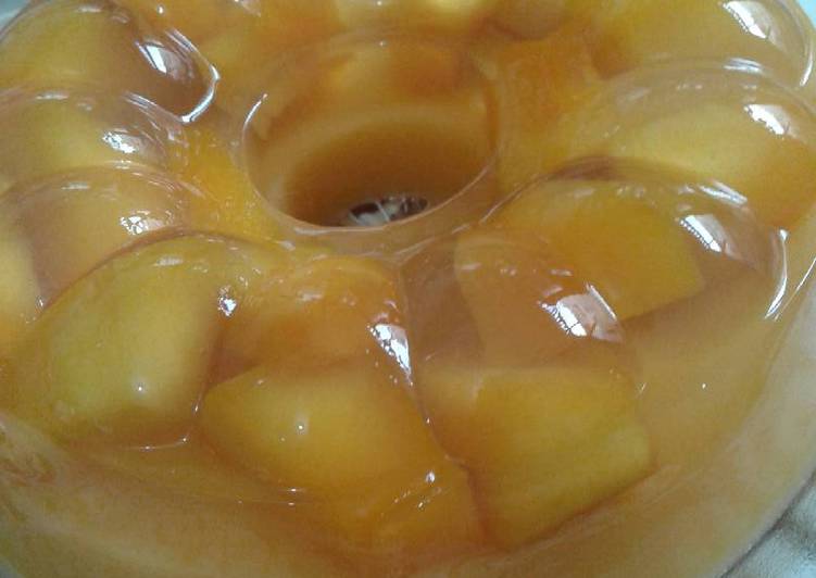 resep lengkap untuk Puding Kaca Mangga