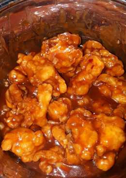 Korean fried chicken (yangnyeom-tongdak) - sweet, sour & spicy