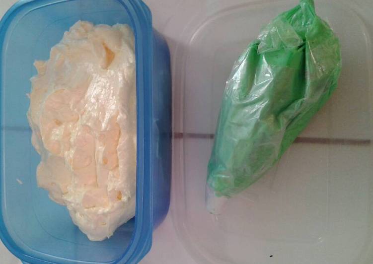 gambar untuk cara membuat Butter cream tanpa mentega putih