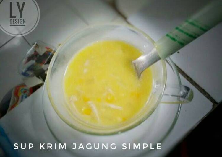 bahan dan cara membuat Sup Krim Jagung