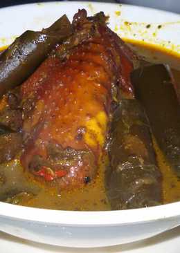 Sayur lumbu hitam ayam kampung