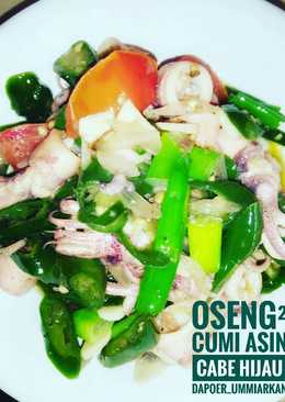 Oseng² cumi asin cabe hijau
