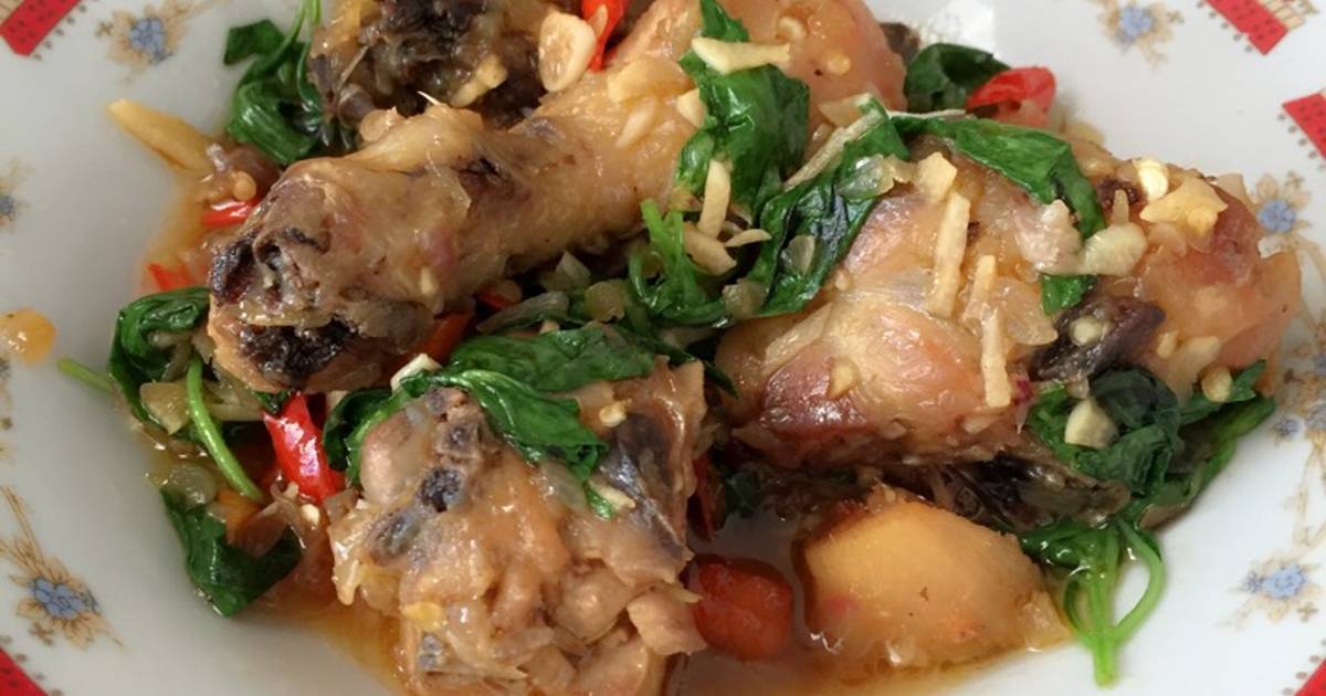 Resep Ayam masak daun kemangi ala anastasia dewi