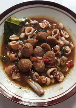 Cumi pedas asin kecut ala ala resto