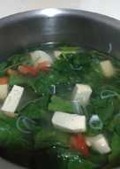 Sayur Bening Bayam Tahu