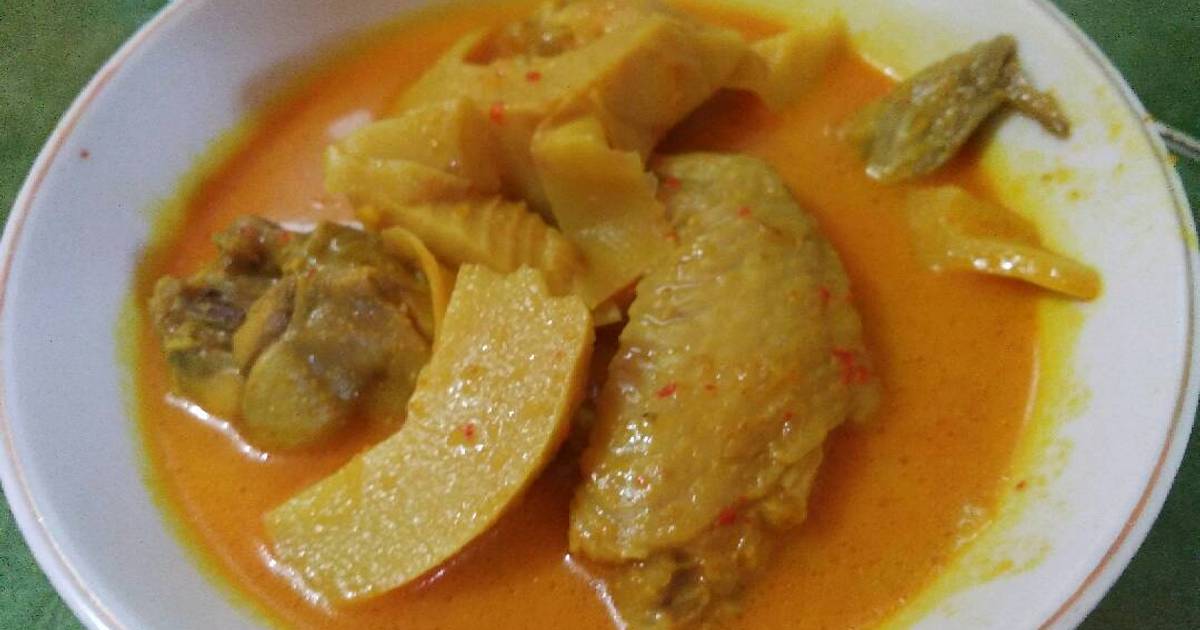 Resep Sayur Kuning Rebung Ayam  Pedas  oleh Nenk Lhia Cookpad