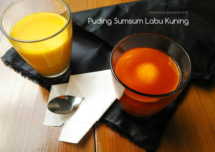 resep Puding Sumsum Labu Kuning