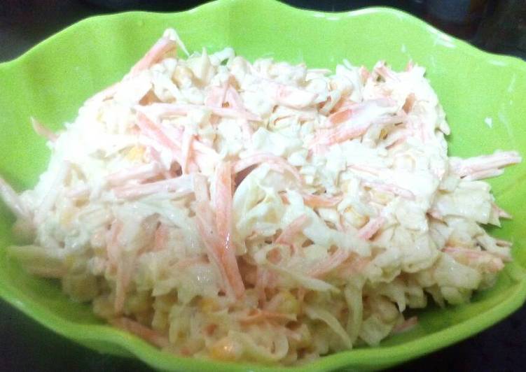 resep lengkap untuk Coleslaw/salad kubis ala KFC