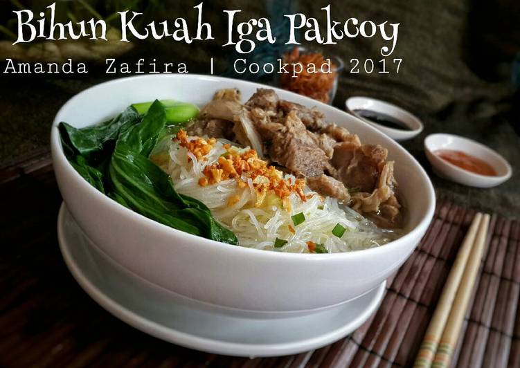 Resep Bihun Kuah Iga Pakcoy By Amanda Zafira