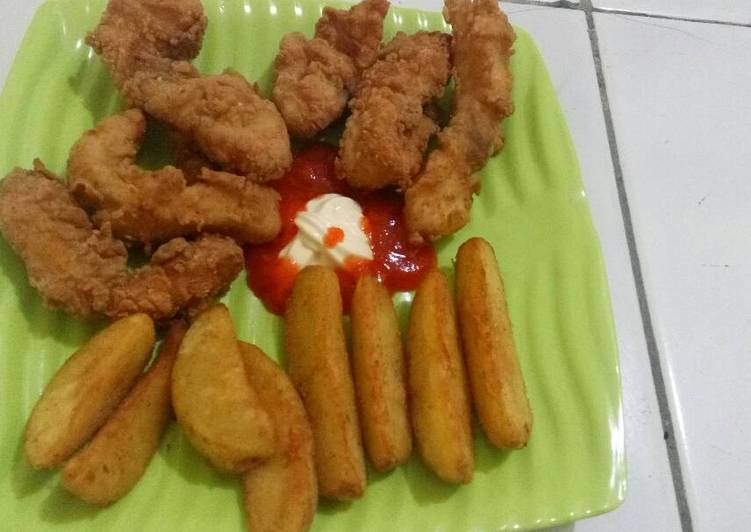 gambar untuk resep makanan Fish n Chips ala kadar