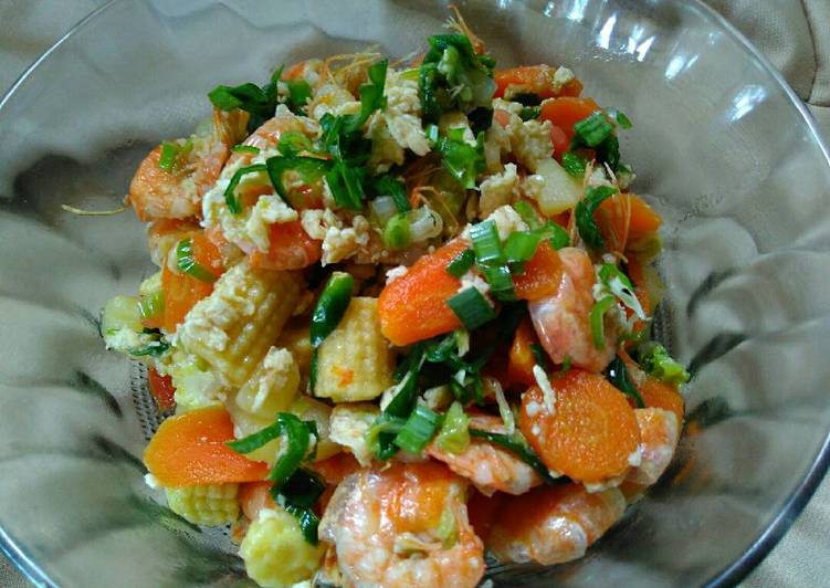 resep makanan Capcai udang ala anak kos