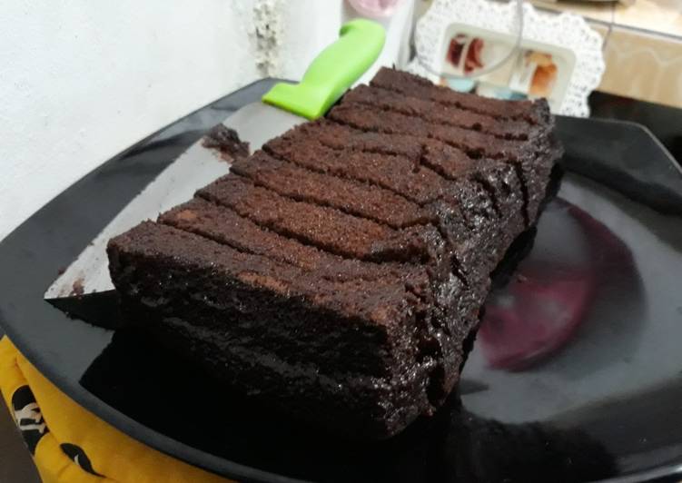 gambar untuk cara membuat Brownies kukus amanda kw(takaran sendok)