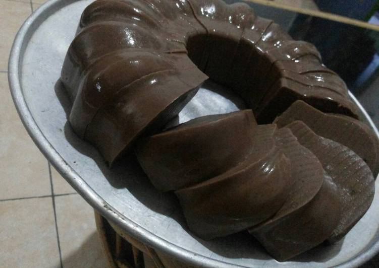 cara membuat Brownies puding