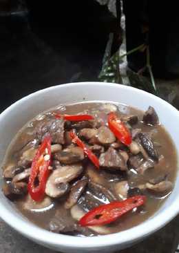 Beef jamur kancing saos teriyaki "simple"