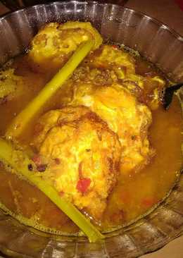 Gulai Telor Ceplok Tanpa Santan