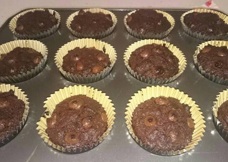gambar untuk resep Chocolate Custard Muffin