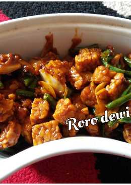 Oseng tempe pedas manis