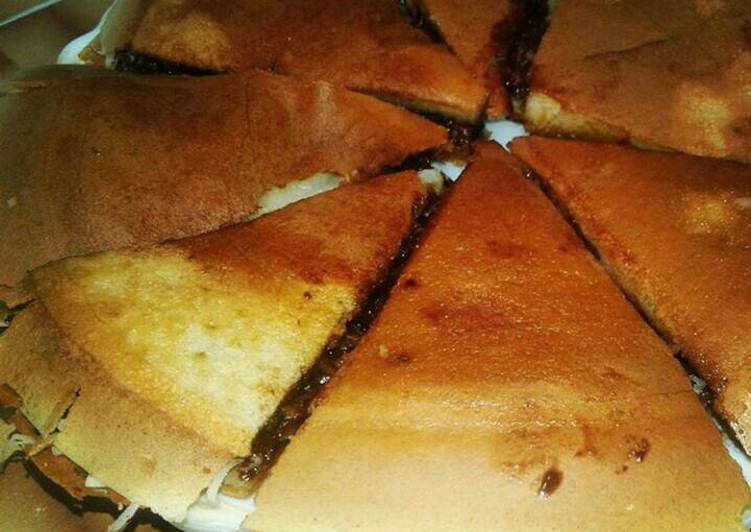 gambar untuk resep Martabak keju coklat teflon