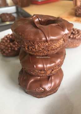 Simple Triple Chocolate Donut