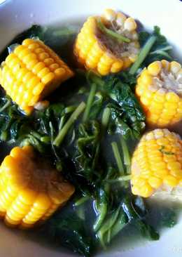 Sayur bening bayam jagung