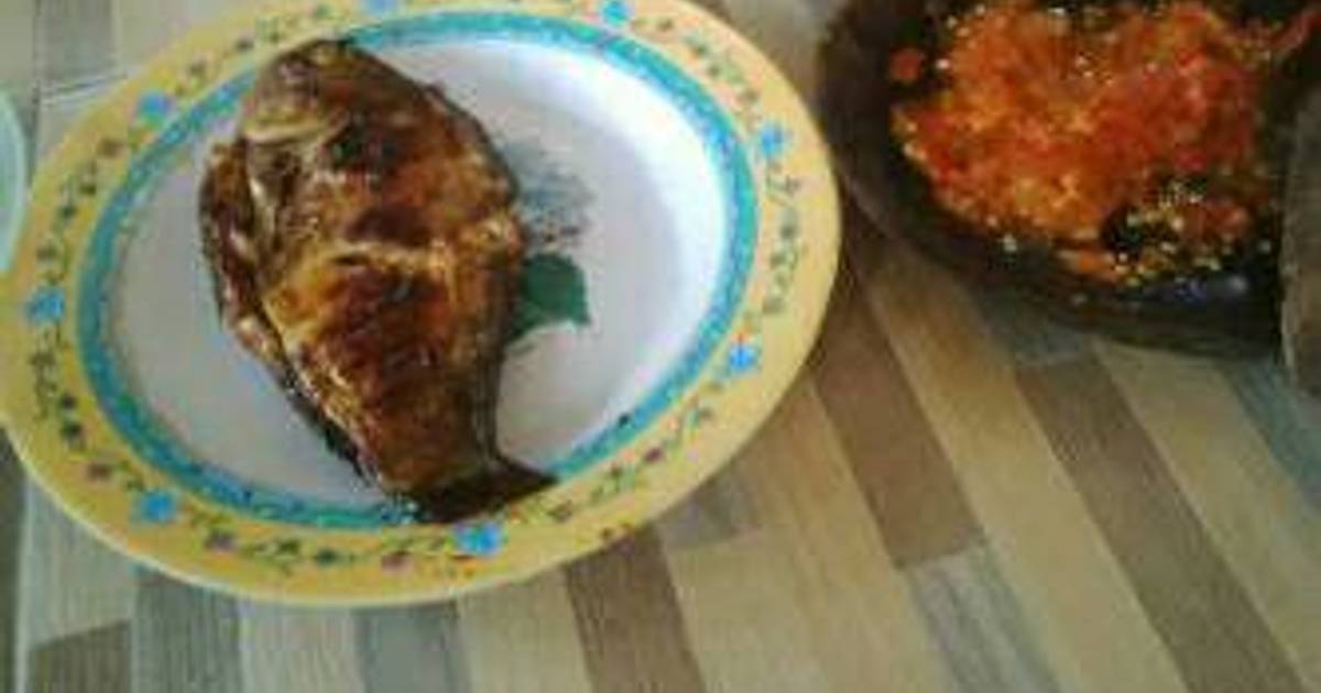 Resep Ikan nila bakar madu simple double pan oleh Mirna 