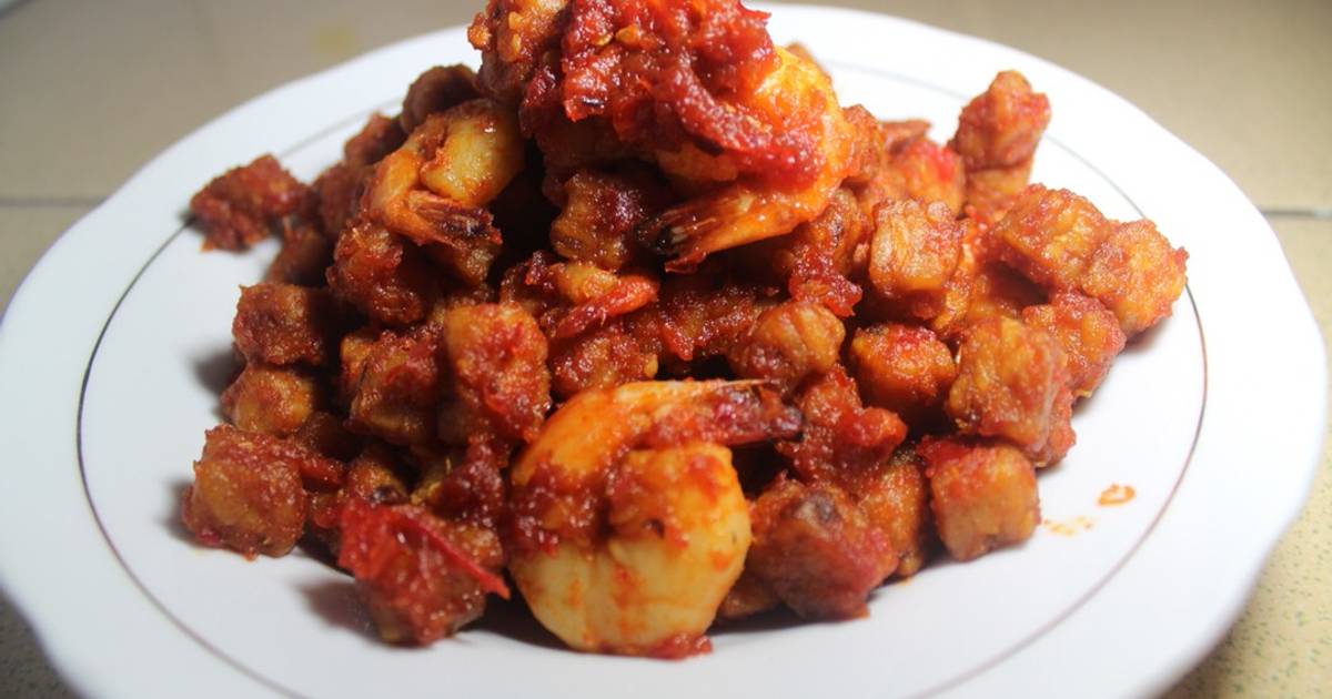 113 resep  sambal  goreng tempe  udang enak dan sederhana 