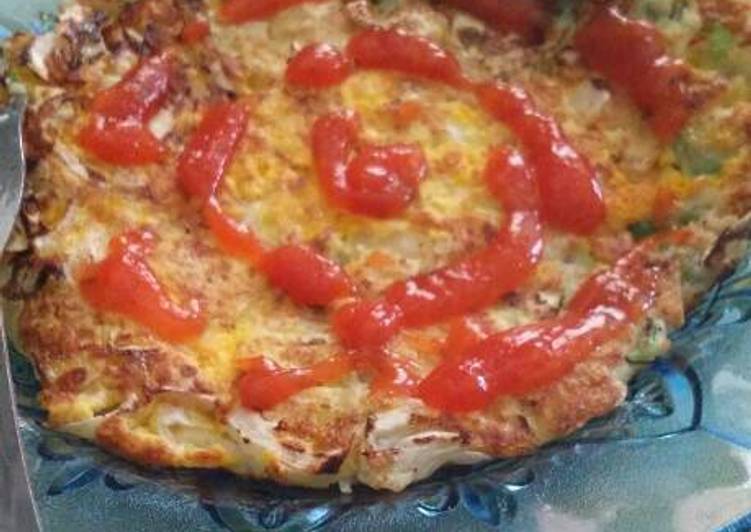 Resep Okonomiyaki ala rumahan. Dari Lintang Yulianti