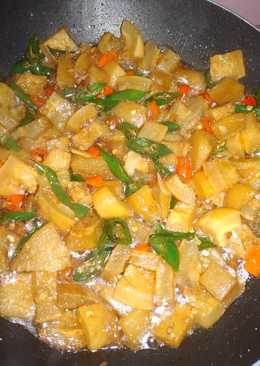 Kikil cabe hijau pedas manis sederhana