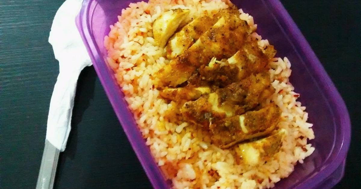 Resep Spicy Butter Rice with Chicken Curry praktis 20 menit saja ala Lily Minarosa