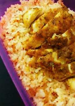 Spicy Butter Rice with Chicken Curry praktis 20 menit saja