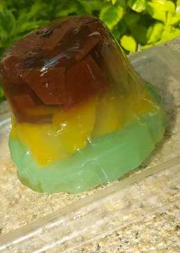 Puding coklat mangga