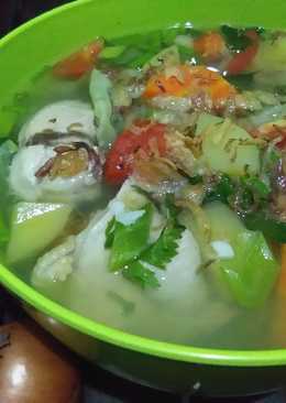 Sop ayam bumbu rebus praktis