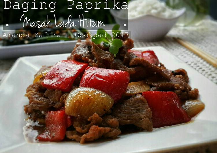 Resep Daging Paprika Masak Lada Hitam Karya Amanda Zafira