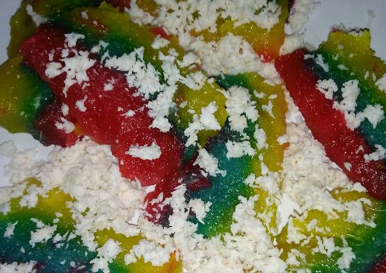 resep Lapis singkong (ada pelangi di singkongku)