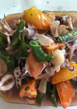 Cumi cumi tumis cabe hijau