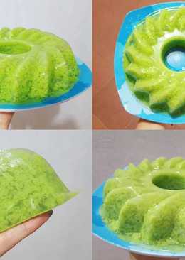Agar agar susu pandan