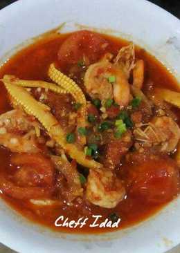 Tomyum Udang Cah Jagung Manis Pedas