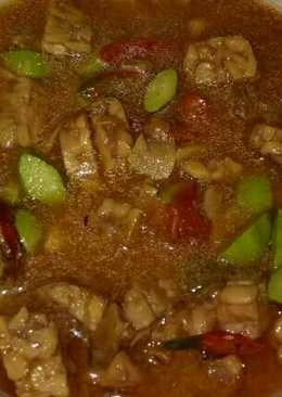 Oreg tempe pete kuah santan
