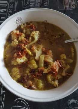 Opor simple kembang kol dan udang