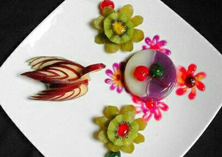 resep makanan Pudding Susu Anggur